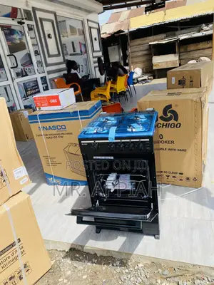 Brand New Chigo 50x50 4 Gas Burner With Oven(Black).