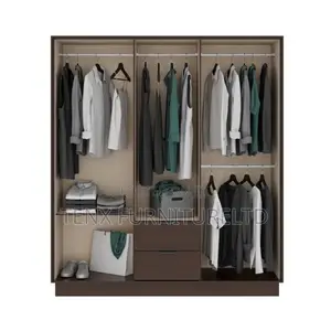 WARDROBE : Wood Grain Brown and Black
