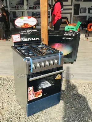 Glass Lid 50x60 Oven With Grill Volcano 4 Gas Cooker