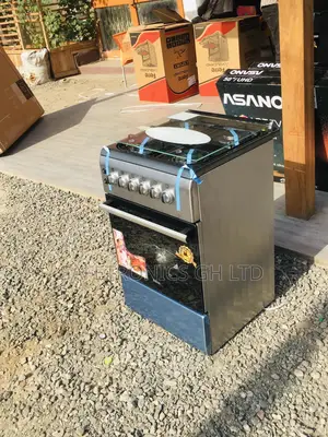 Oven With Grill Volcano 4 Gas Cooker Glass Lid 50x60