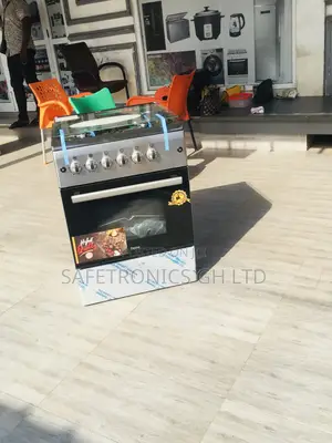 Ferre Glass Lid 4 Gas Cooker Oven With Grill 60x60