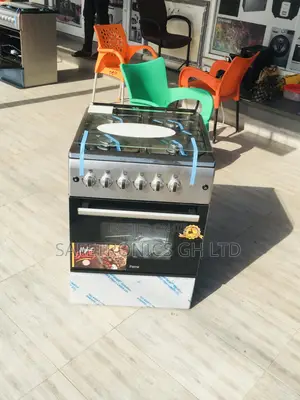 Oven With Grill 60x60 4 Gas Cooker Ferre Glass Lid