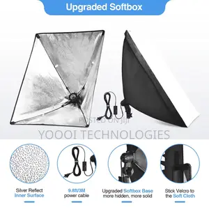 2 PCS Continious Studio Lighting Umbrella Softbox With Bag