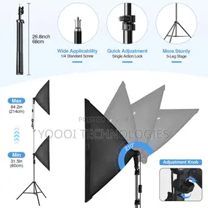 2 PCS Continious Studio Lighting Umbrella Softbox With Bag