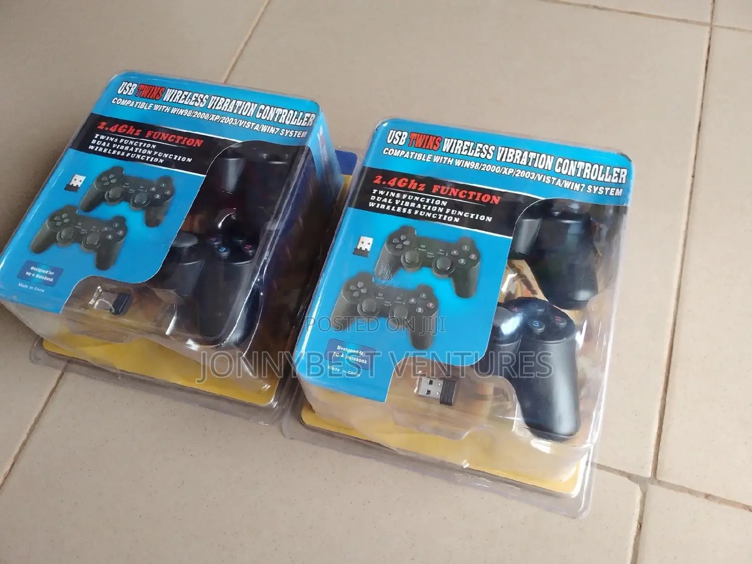 Brand New USB Twin Wireless Game Controller Pad
