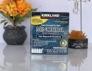 UNDILUTED KIRKLAND MINOXIDIL 5% / FULL BOX /6 Bottles + Drop