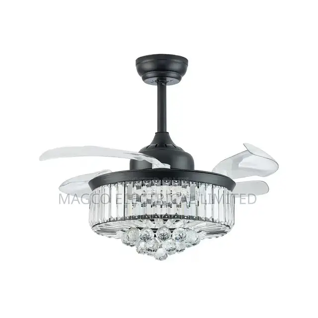 Chandelier Ceiling Fan Light With Remote