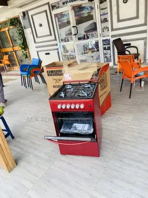Sleek Design Volcano 50x50 Oven and Grill 4 Burner(Red).