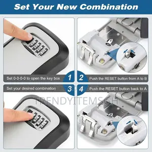 Wall Mount Storage Organizer Password Key Box