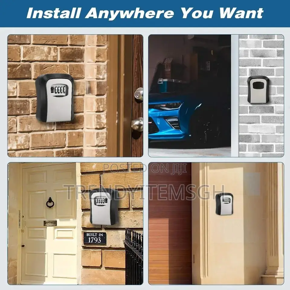 Wall Mount Storage Organizer Password Key Box