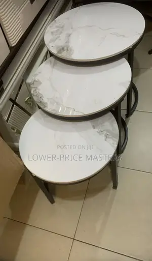 3 in 1 Marble Coffee Center Table