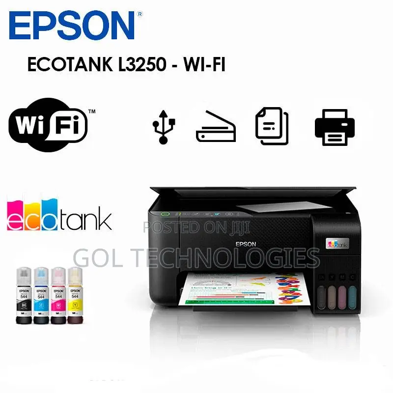 Epson Ecotank L3250 Printer With Wi-Fi and Wi-Fi Direct