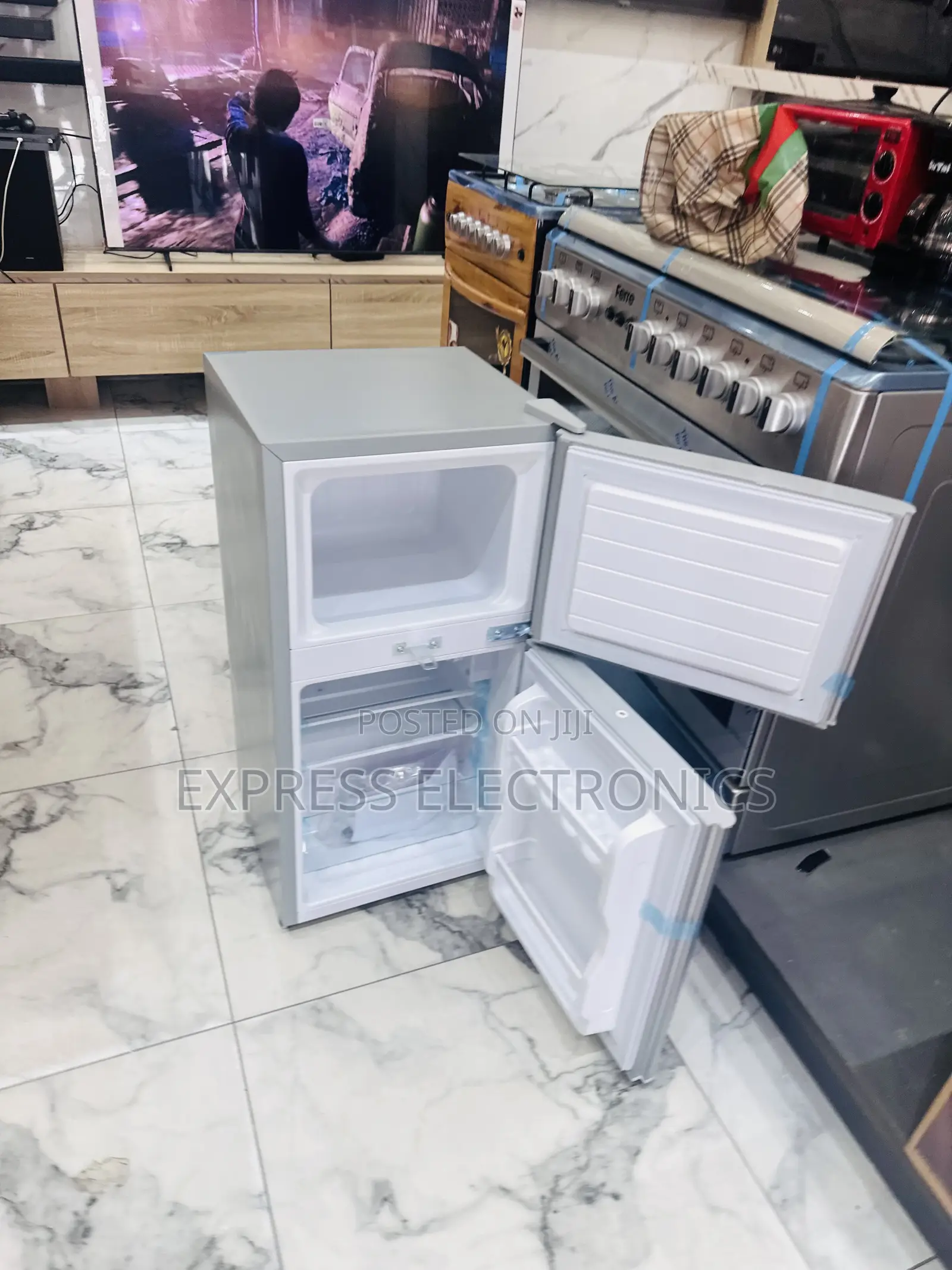 Electric Sleek Table Top Fridge Double Door Nasco Nasd2-120