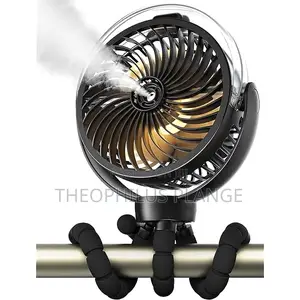 Mini Rechargeable Fan With Cool Air Diffuser and Lights