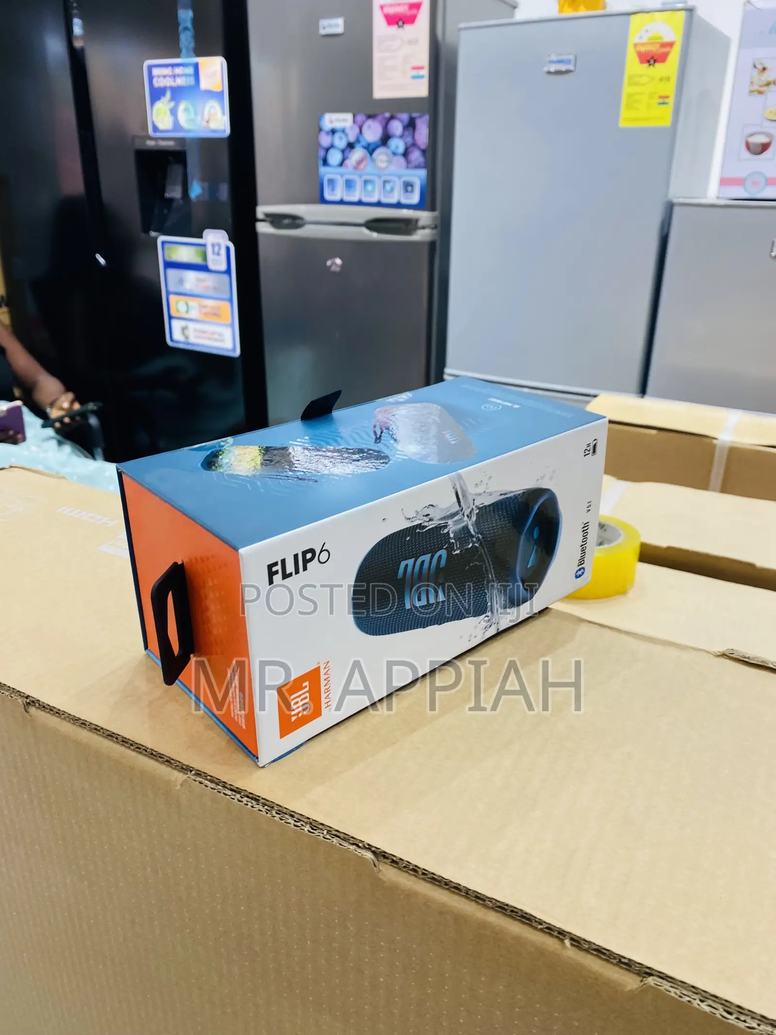 Get Original JBL Flip 6 Rechargeable Bluetooth Speaker.