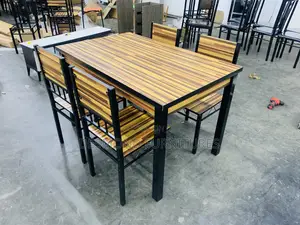 Wood Dining Table With 4 Chairs