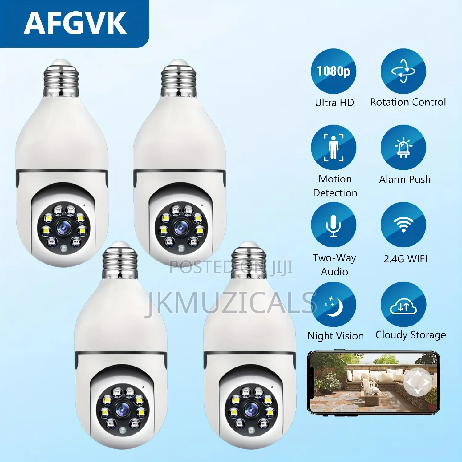 Camera Bulb_ Wifi Panorama Camera _ Security Camera