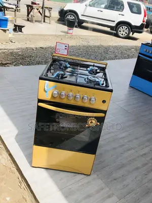 Glass Lid 4 Gas Cooker Oven With Grill 50x50 Volcano