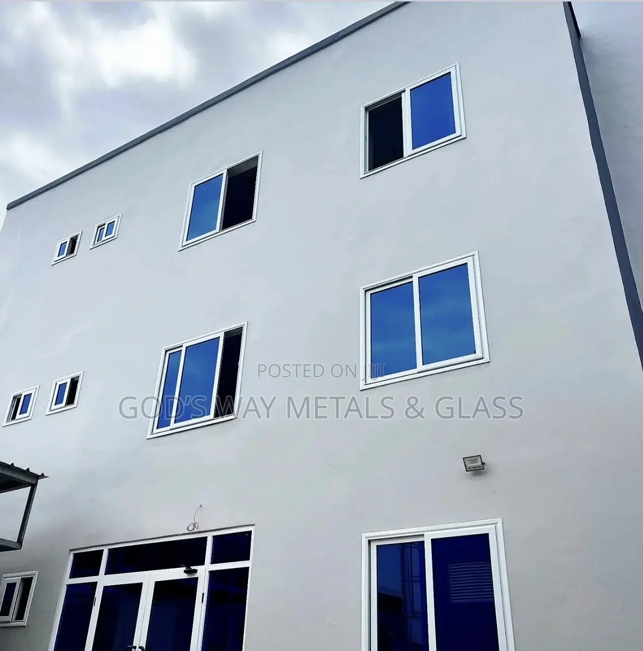 Blue Reflective Glass Windows