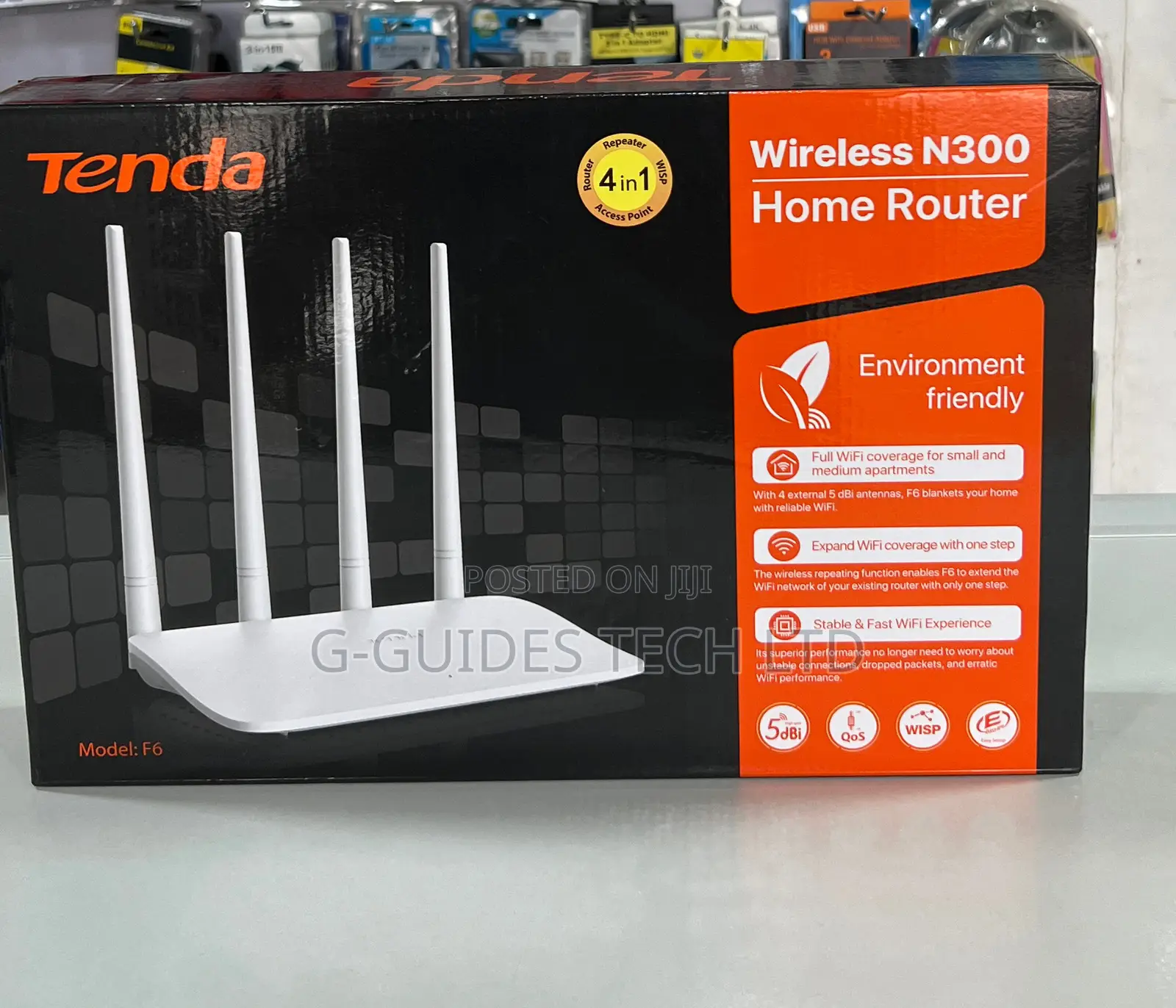 Tenda F6 Wireless N300 Easy Setup Home Router