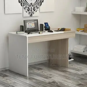 Desk Laptop Desk / Computer Desk Brown and Off-White