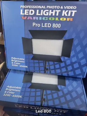 PRO LED 800 Light for Video and Photo With Stand Batteries