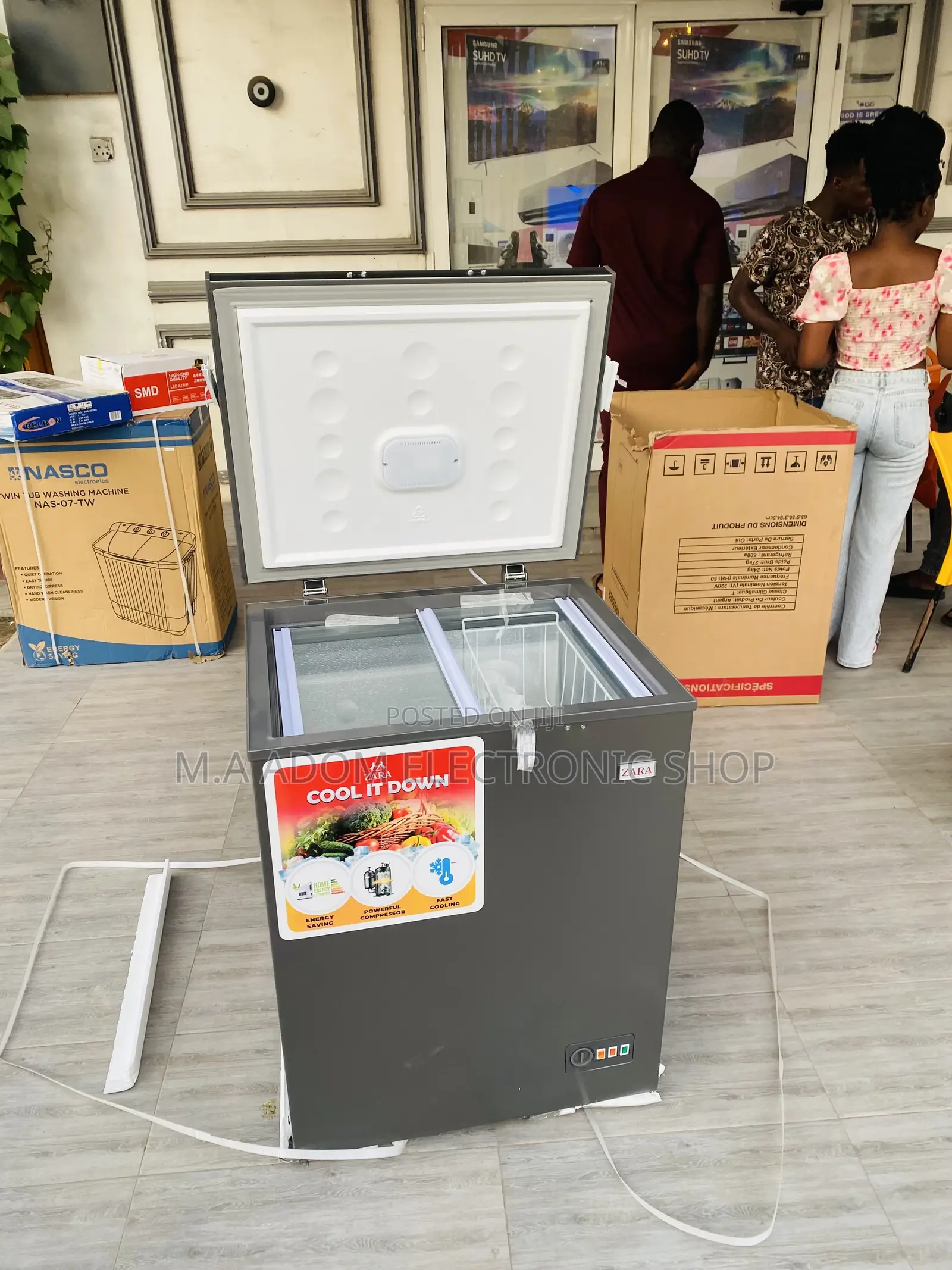 Shop Authentic Zara Single Door Electric Chest Freezer.