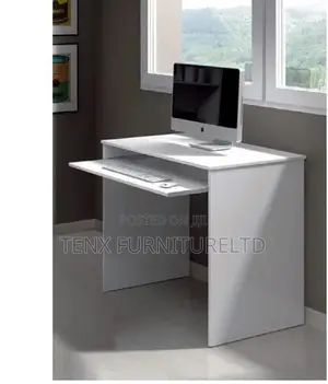 Computer Desk (Markan) White and Off-White