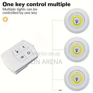 3w Dimmable Light 6pcs With Remote Control Battery Powered