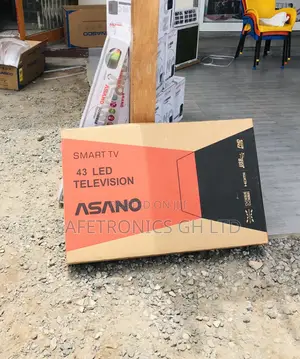 Asano Black Glossy Smart 43 Inches Electric Tv