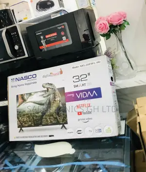 32 Inches Glossy Black Nasco Smart Led Electric