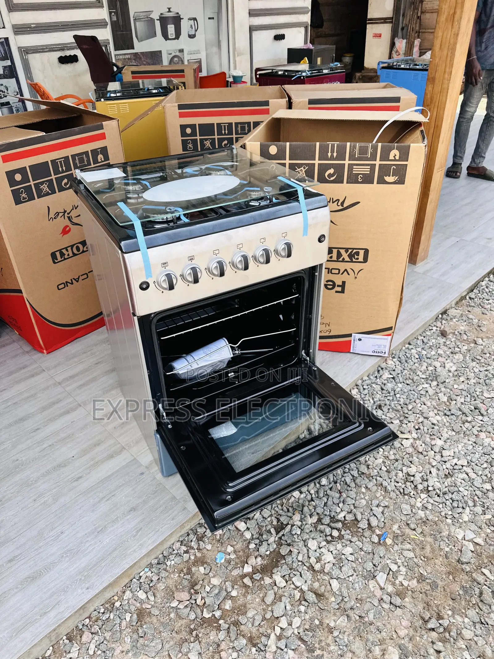 4burner Gas Cooker With Oven Grill 60/60 Ferre