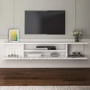 Floating TV Stand for TVS Up to 55- 65INCH (WHITE)