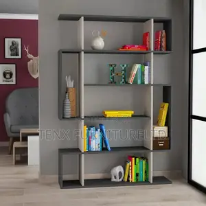 Geometric Bookcase 5 Tier