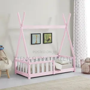 Children's Bed (Mint Pink)