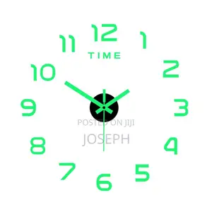 3d Wall Clock Glow in Dark
