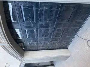 Automated Black Garage Door