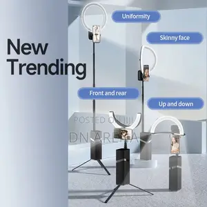 Portable Foldable Ring Light With W