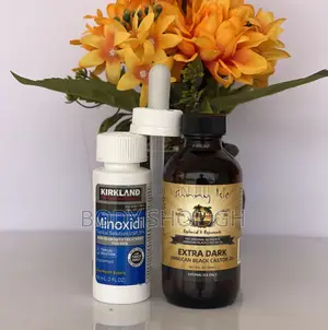 Jamaican Black Castor Oil + Kirkland Minoxidil for Hairline