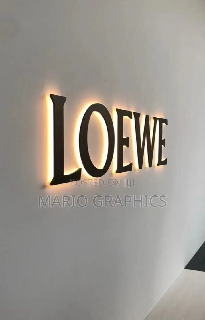 Custom Acrylic Logo With/Without Light(Indoor Signage)
