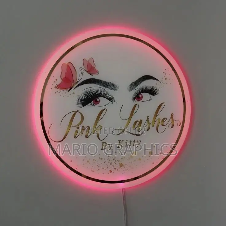 Custom Acrylic Logo With/Without Light(Indoor Signage)