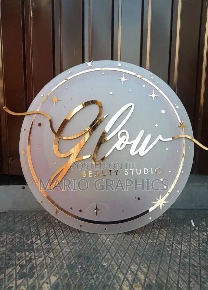 Custom Acrylic Logo With/Without Light(Indoor Signage)