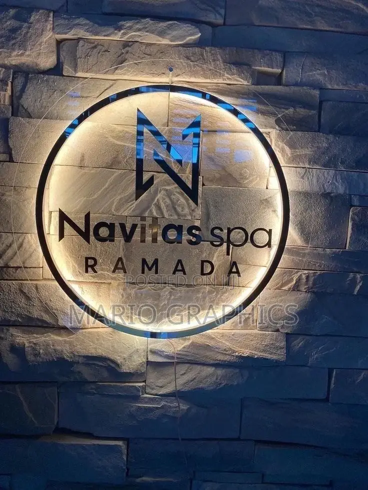 Custom Acrylic Logo With/Without Light(Indoor Signage)