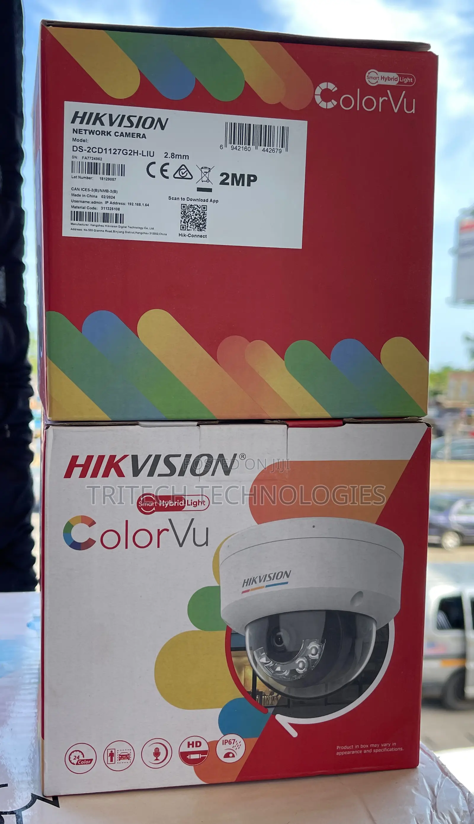 Hikvision 2mp Colorvu With Sound Ds-2cd1127g2h-Liu Ip Camera