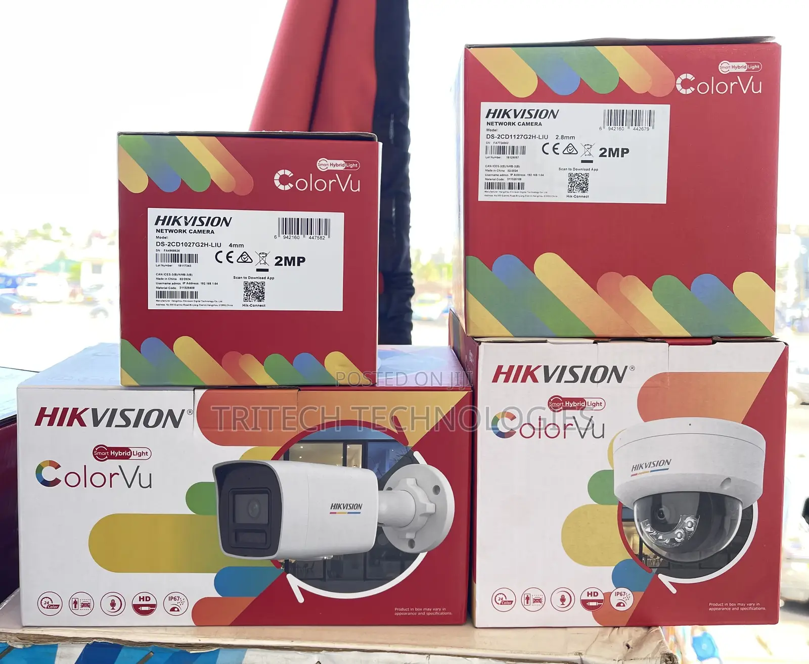 Hikvision Ds-2cd1027g2h-Liu 2mp With Audio Colorvu Ip Camera