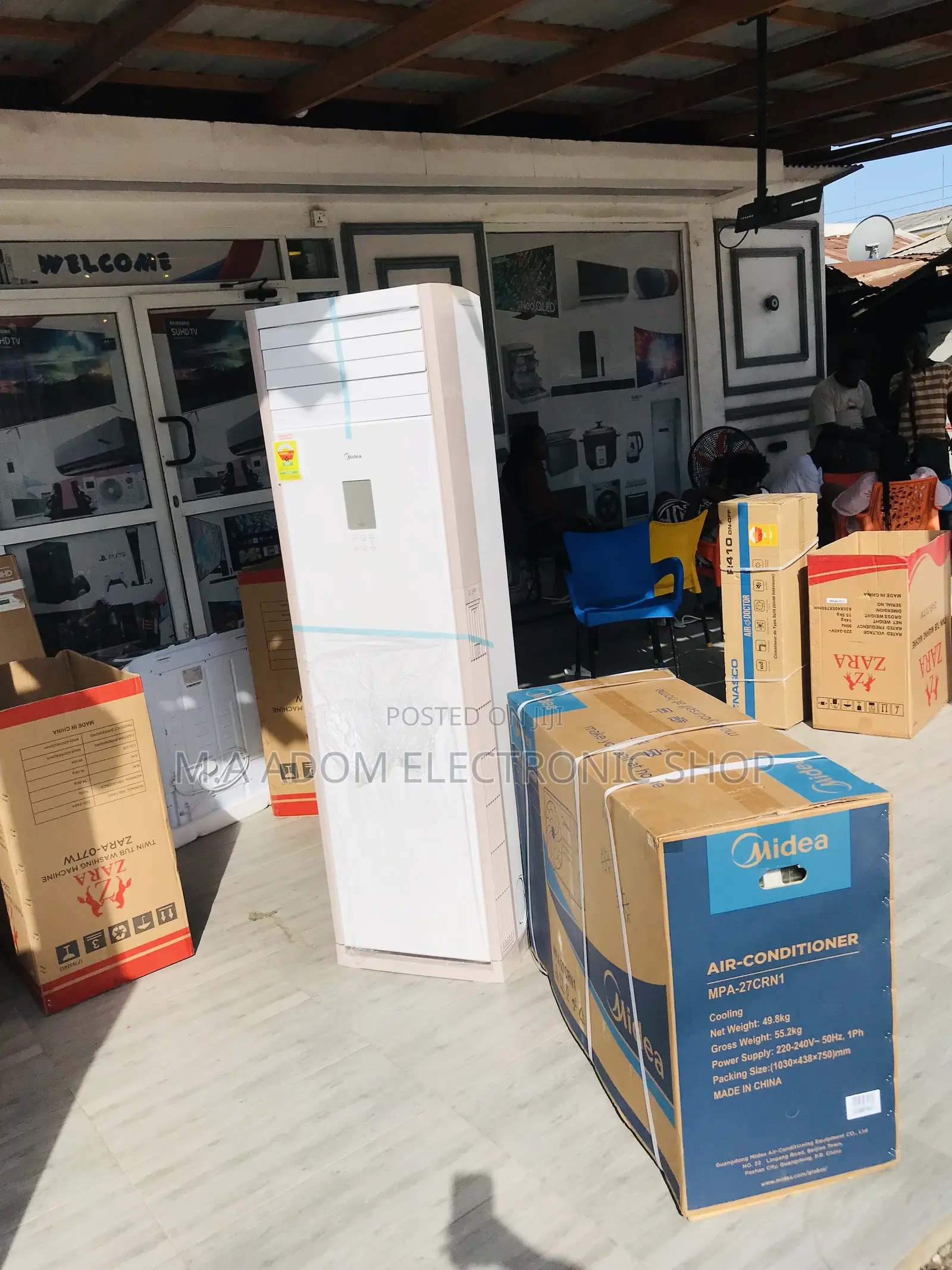 Quality Yet Affordable Midea 3.0hp Floor Standing Ac(White).