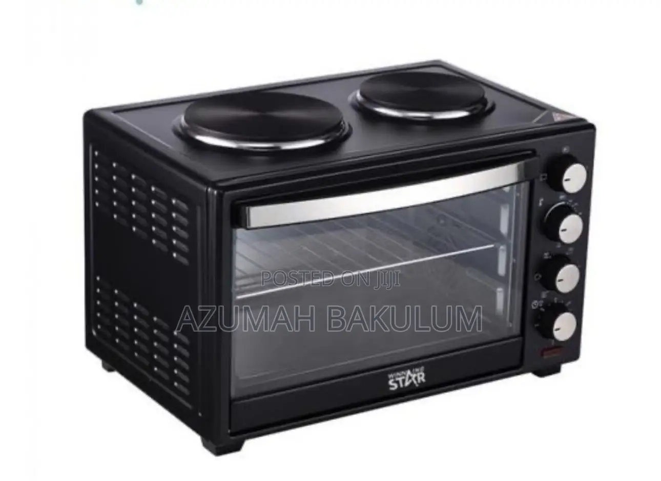 Winning Star 23l Electric Baking Oven With 2 Hot Plates