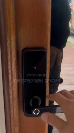 Advance Biometric Smart Door Lock For Security+Wooden Doors
