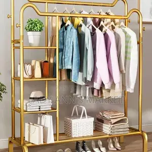 Metallic Clothes Rack