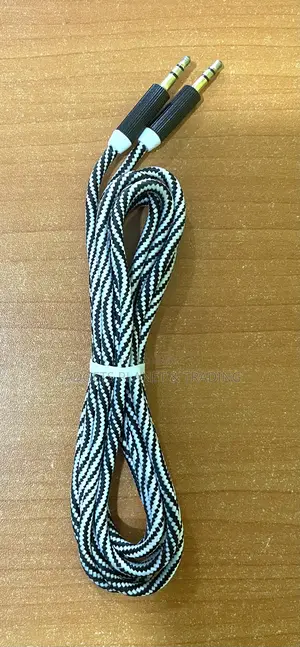 Aux Cable Jack to Jack Pin to Pin Mesh Cable | 1.8m